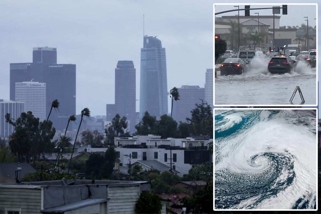 âPineapple Expressâ sweeps California as an atmospheric river fuels storms and floods state